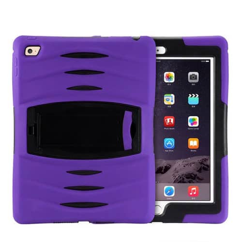 Heavy-Duty Shockproof Case for iPad 2 / 3 / 4 — Purple