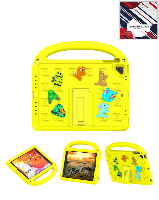 Heavy-Duty Shockproof Case for iPad 5 2017 — Yellow