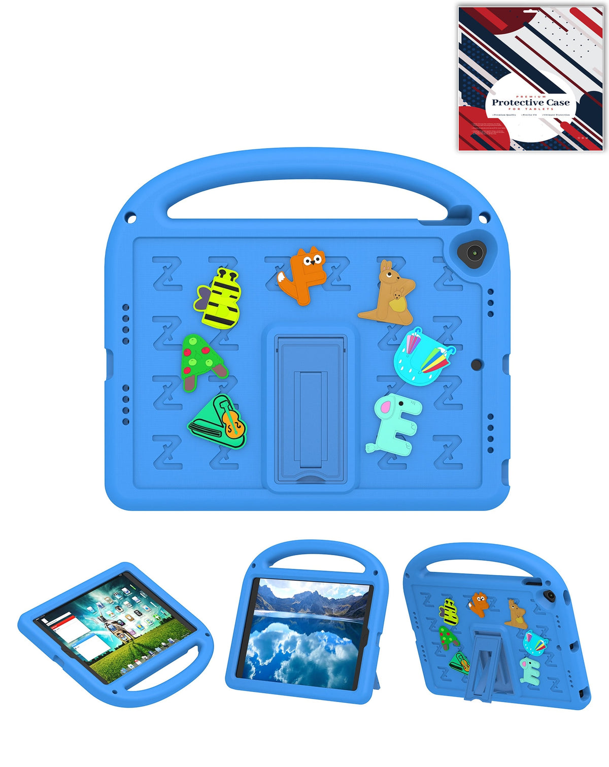 Heavy-Duty Shockproof Case for iPad 10.2 7th / 8th / 9th — Blue