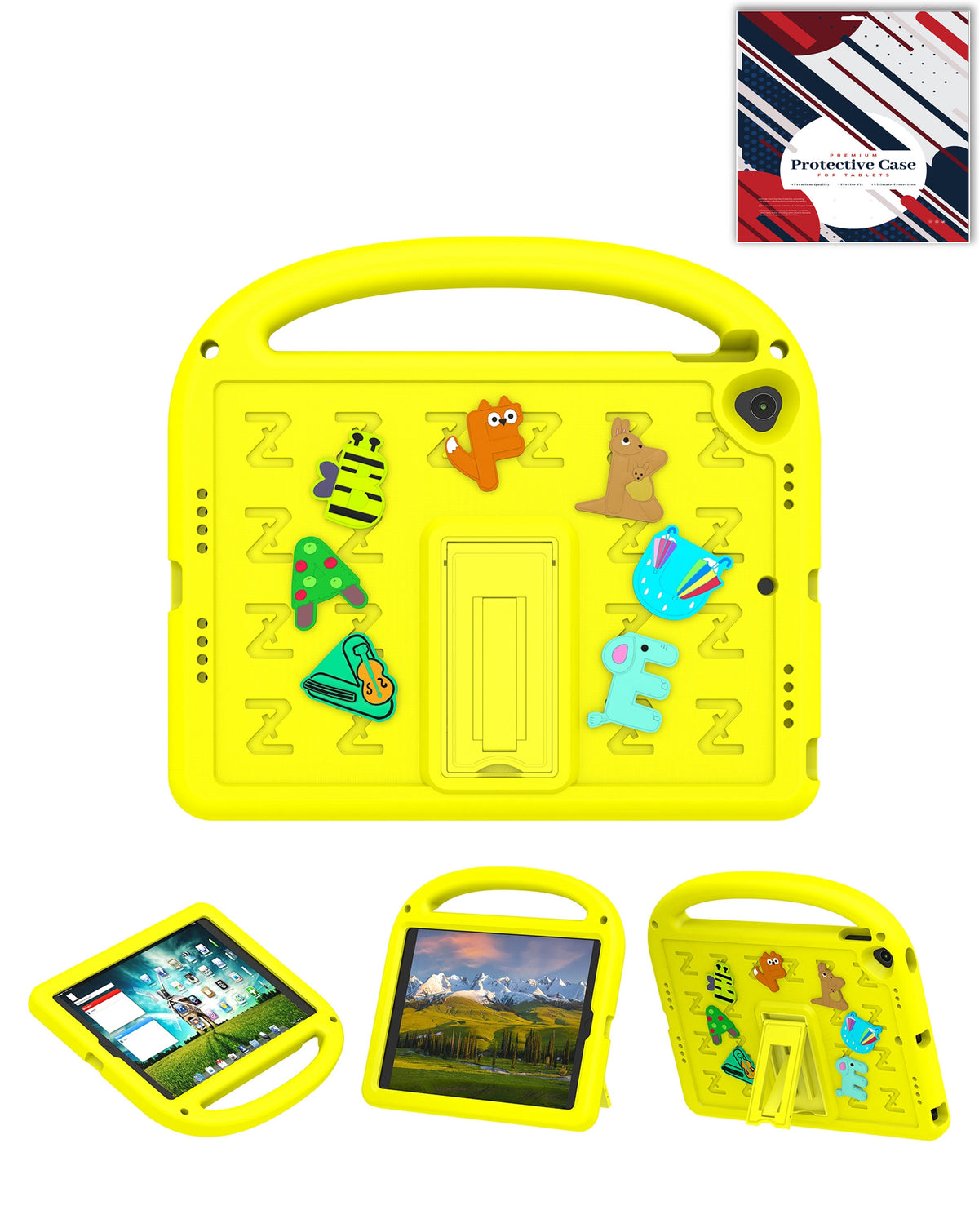 Heavy-Duty Shockproof Case for iPad 10.2 7th / 8th / 9th — Yellow