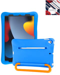 Heavy-Duty Shockproof Kickstand Kids Case for iPad 10.2 7th / 8th / 9th / Air 3 / Pro 10.5 — Blue