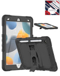 Heavy-Duty Shockproof Kickstand Case for iPad 10.2 7th / 8th / 9th / Air 3 / Pro 10.5 — Black
