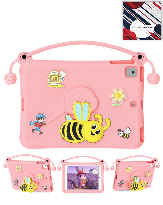 Heavy-Duty Shockproof Kickstand Kids Case for iPad 10.2 7th / 8th / 9th / Air 3 / Pro 10.5 — Pink