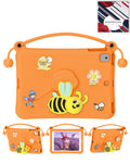 Heavy-Duty Shockproof Kickstand Kids Case for iPad 10.2 7th / 8th / 9th / Air 3 / Pro 10.5 — Orange