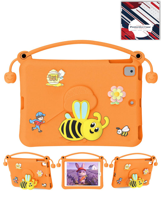Heavy-Duty Shockproof Kickstand Kids Case for iPad 10.2 7th / 8th / 9th / Air 3 / Pro 10.5 — Orange