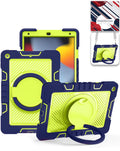Heavy-Duty Shockproof Kickstand Case for iPad 10.2 7th / 8th / 9th / Air 3 / Pro 10.5 — Navy Blue
