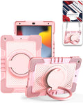 Heavy-Duty Shockproof Kickstand Case for iPad 10.2 7th / 8th / 9th / Air 3 / Pro 10.5 — Pink