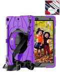 Heavy-Duty Shockproof Kickstand Case for iPad 10.2 7th / 8th / 9th — Purple