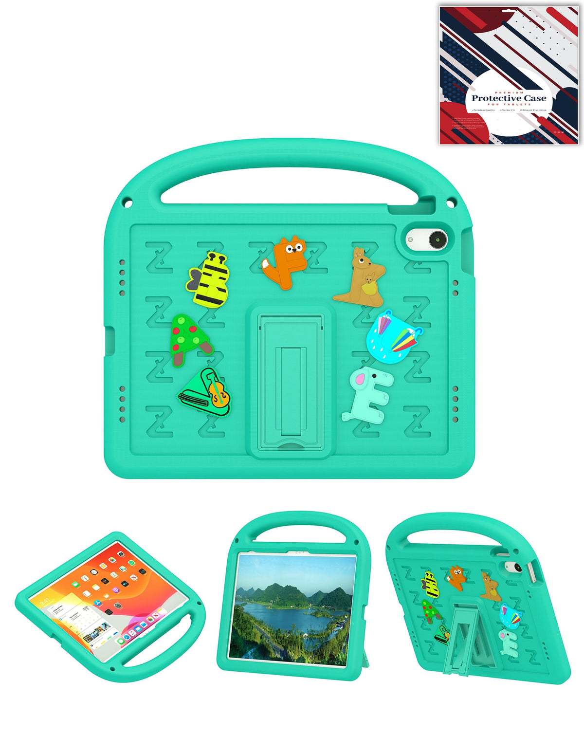 Heavy-Duty Shockproof Case for iPad 10 2022 10.9 — Green