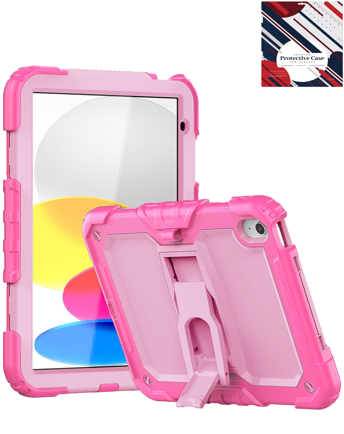 Heavy-Duty Shockproof Kickstand Case for iPad 10 2022 10.9