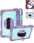 Kickstand Full-Body Case for iPad 10 2022 10.9 — Purple