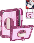 Kickstand Full-Body Case for iPad 10 2022 10.9 — Hot Pink