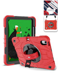 Heavy-Duty Shockproof Kickstand Case for iPad 10 2022 10.9 — Red