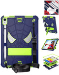 Heavy-Duty Shockproof Kickstand Case for iPad 10 2022 10.9 — Navy Blue & Green