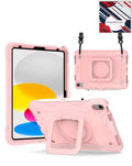 Kickstand Full-Body Case for iPad 10.2 7th / 8th / 9th / Air 3 / Pro 10.5 — Rose Gold