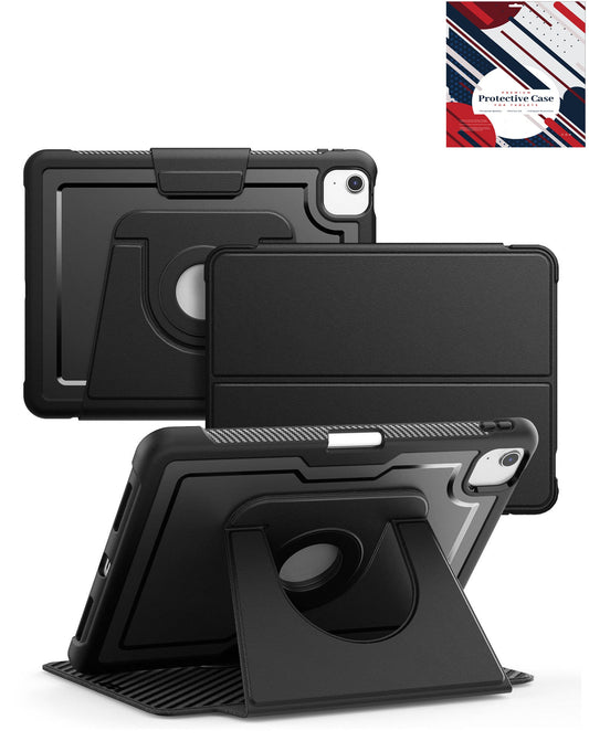Magnetic Kickstand Leather Case for iPad Air 11 2024 / 10 2022 10.9 / Air 4 / Air 5 / Pro 11 1st / 2nd / 3rd / 4th — Black