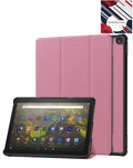 Heavy-Duty Shockproof Kickstand Case for Kindle Fire HD10 2023 — Pink