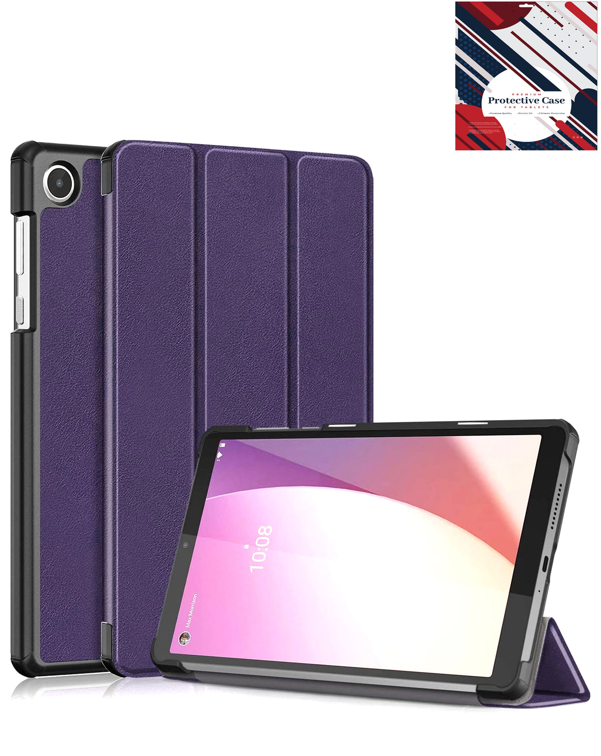 Heavy-Duty Shockproof Kickstand Case for Kindle Fire Max 11 2023 — Purple