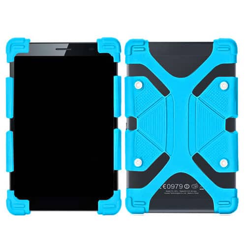 Universal 7"-7.9" Adjustable Shockproof Silicone Case -Light Blue