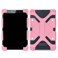 Universal 7"-7.9" Adjustable Shockproof Silicone Case -Light Pink