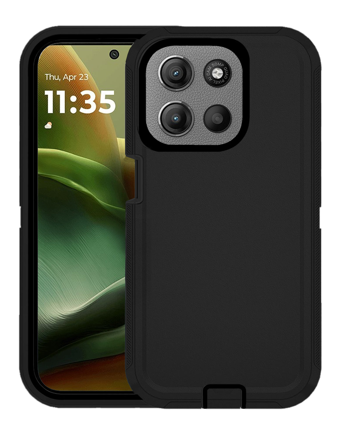Heavy-Duty Shockproof Case for Moto Edge 2026 — Black