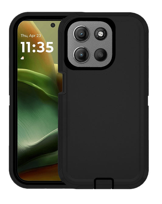 Heavy-Duty Shockproof Case for Moto Edge 2026 — Black