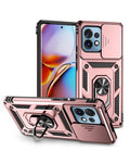 Heavy-Duty Shockproof Camera-Protecting Case for Motorola Edge+ 2023 — Rose Gold