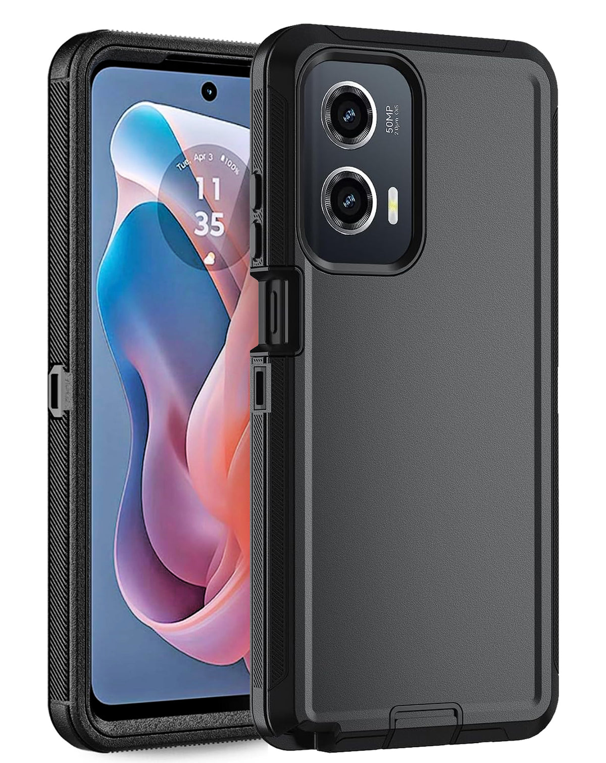 Heavy-Duty Shockproof Case for Moto G Stylus 5G 2024 — Black