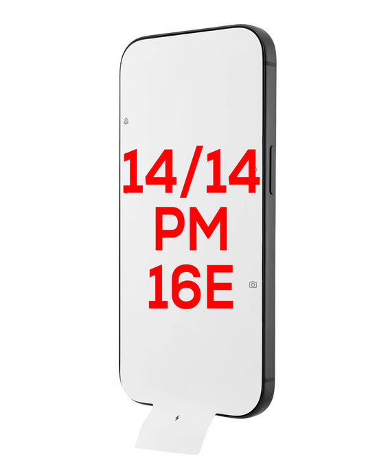 Retail Screen Packing Film for iPhone 14 / 14 Pro / 16e — 100 Pack