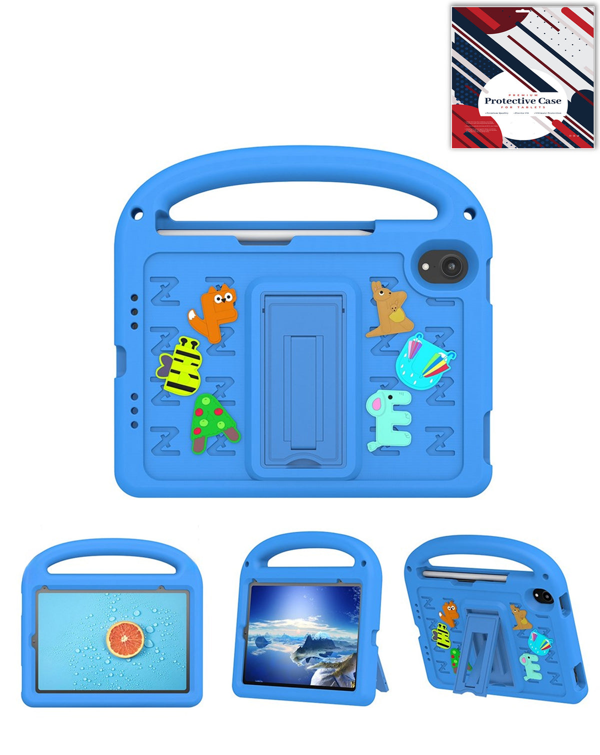 Heavy-Duty Shockproof Case for iPad Mini 6 / 7 — Blue
