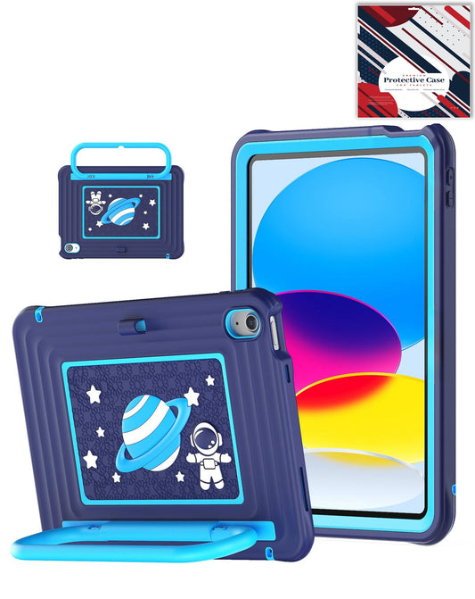 Kickstand Kids Case for iPad Mini 6 / 7 — Dark Blue
