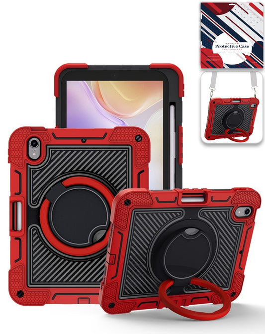 Heavy-Duty Shockproof Kickstand Case for iPad Mini 6 / 7 — Red