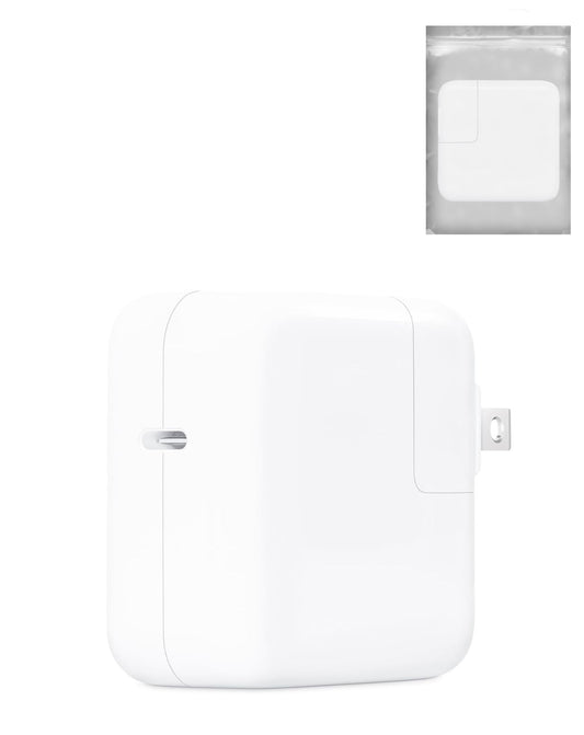 35W Dual USB-C Power Wall Adapter For iPhone / iPad / iWatch / iPad / MacBook — OEM Pull A Grade