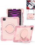 Heavy-Duty Shockproof Kickstand Case for iPad Pro 13 2024 / 2025 — Pink