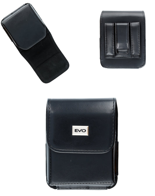 Magnetic Wallet Leather Pouch for Galaxy Z Flip — Black
