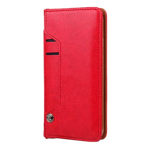 Wallet Leather Case for Galaxy A20E — Red