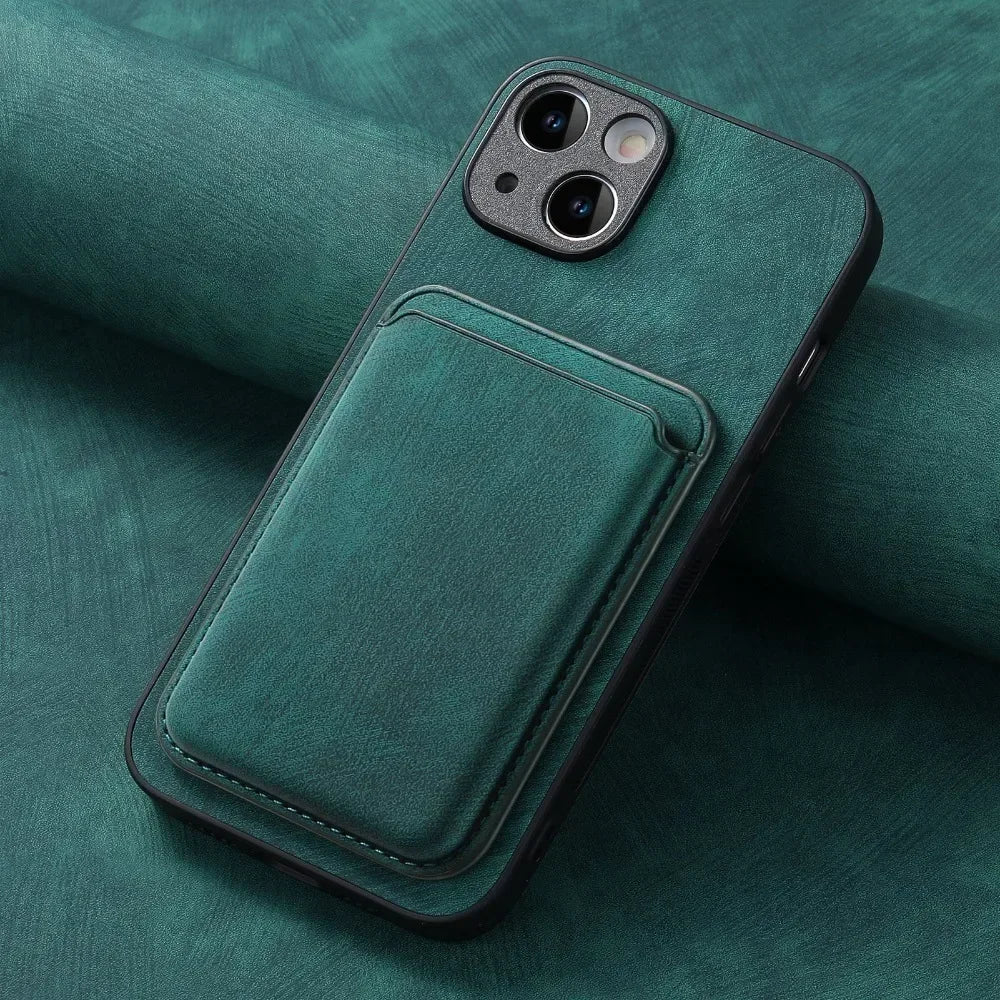 The Heritage — Vintage Leather Case with Magnetic Wallet