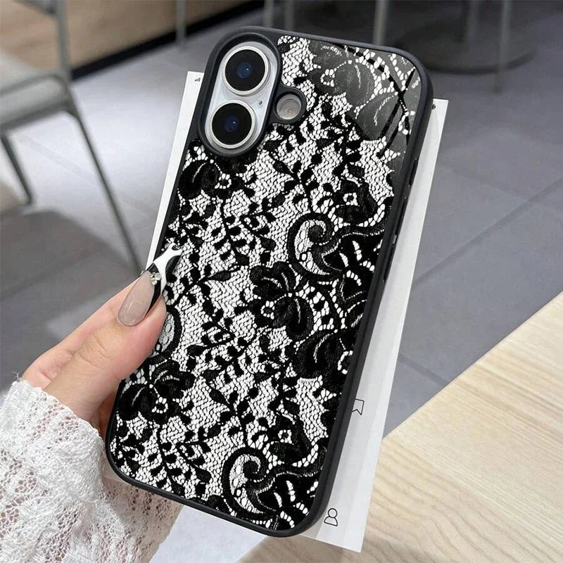The Bloom — Clear Lace Flower Case