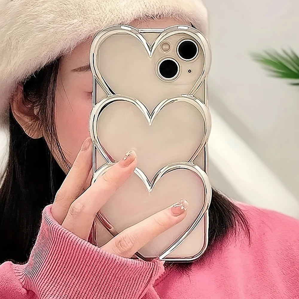 The Sweetheart — 3D Silver Heart Case