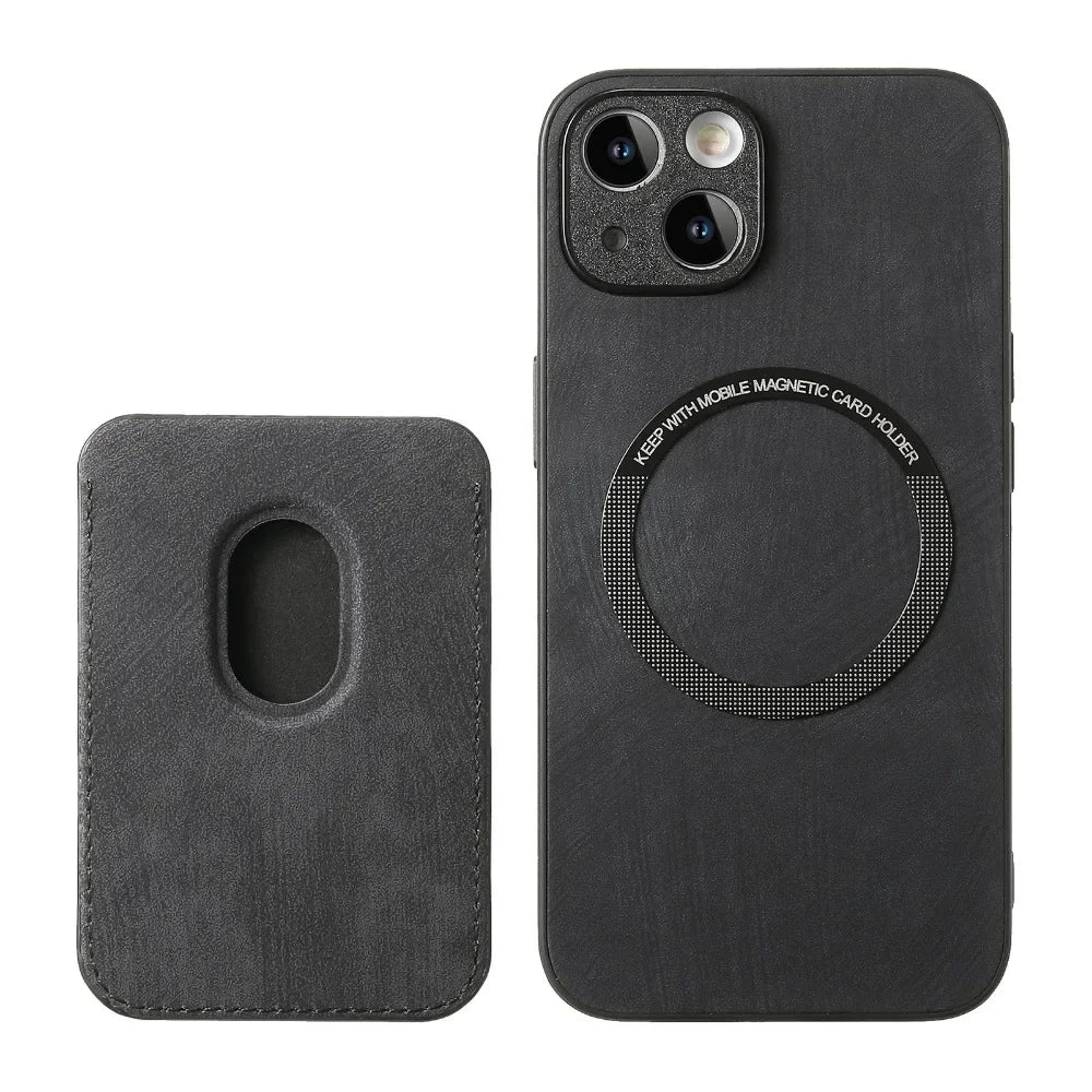 The Heritage — Vintage Leather Case with Magnetic Wallet