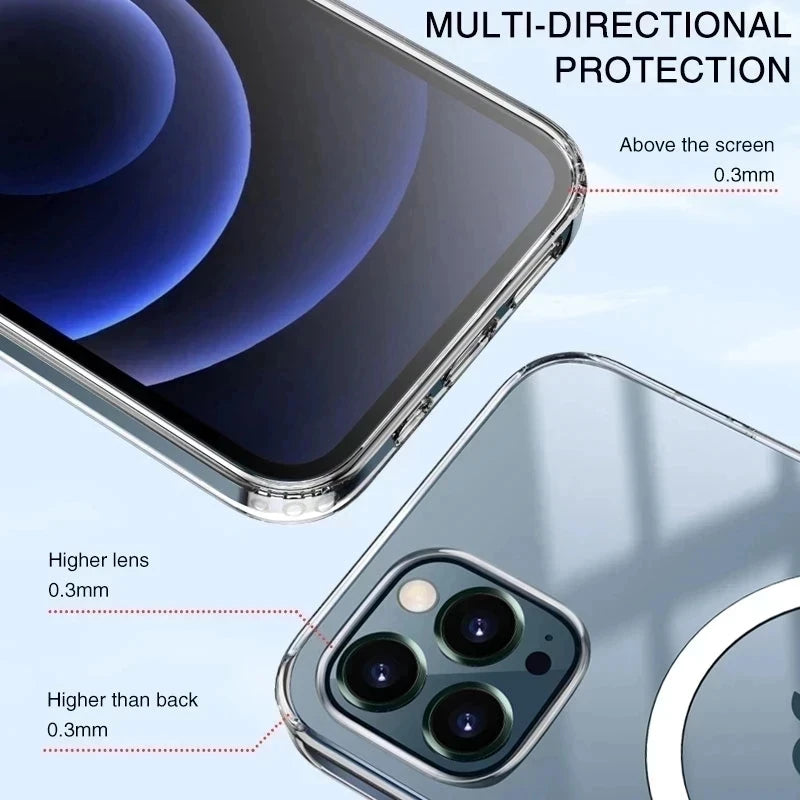 The Crystal — Clear Shockproof MagSafe Case