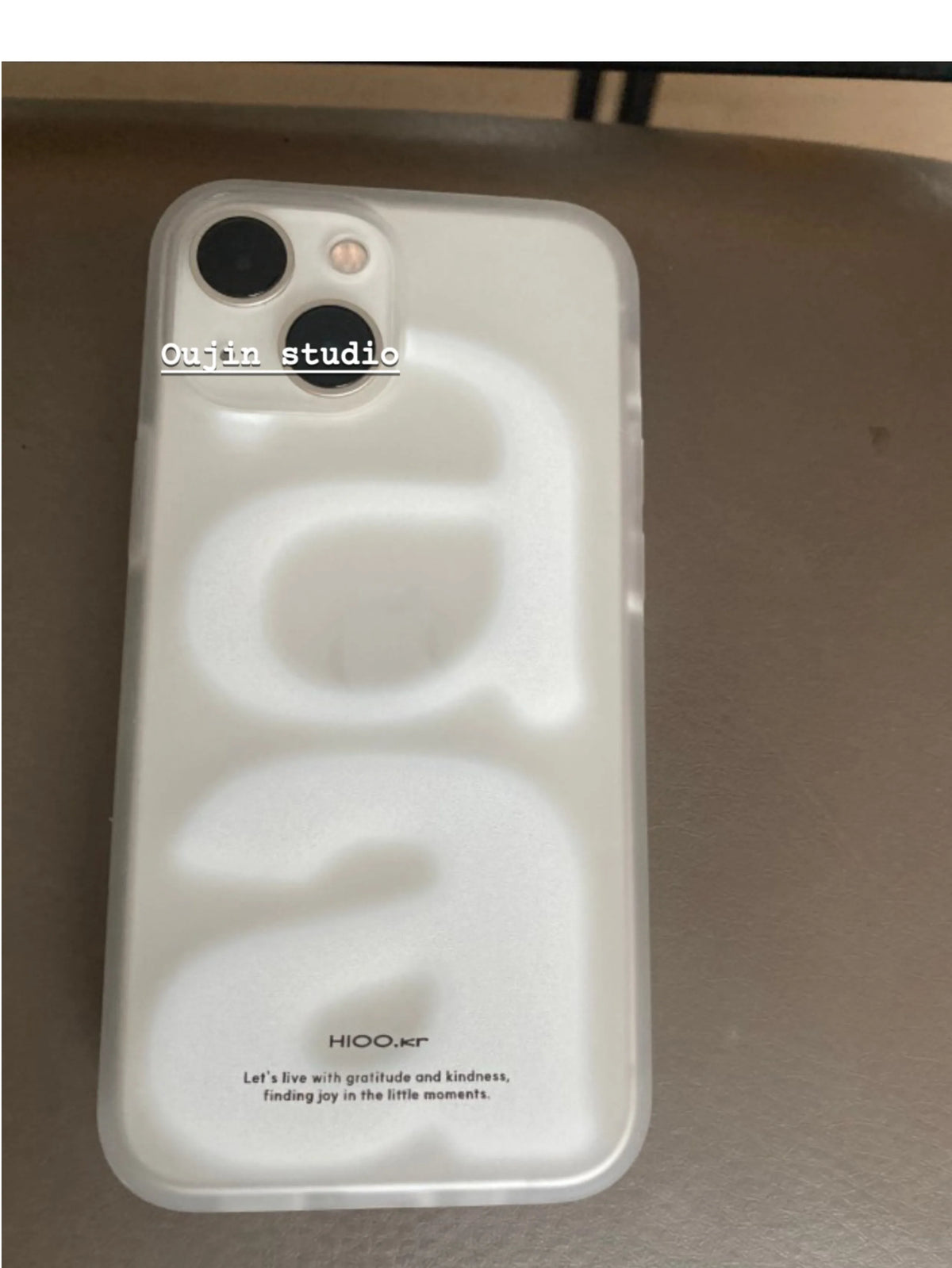 The Initial — White Letter A Case