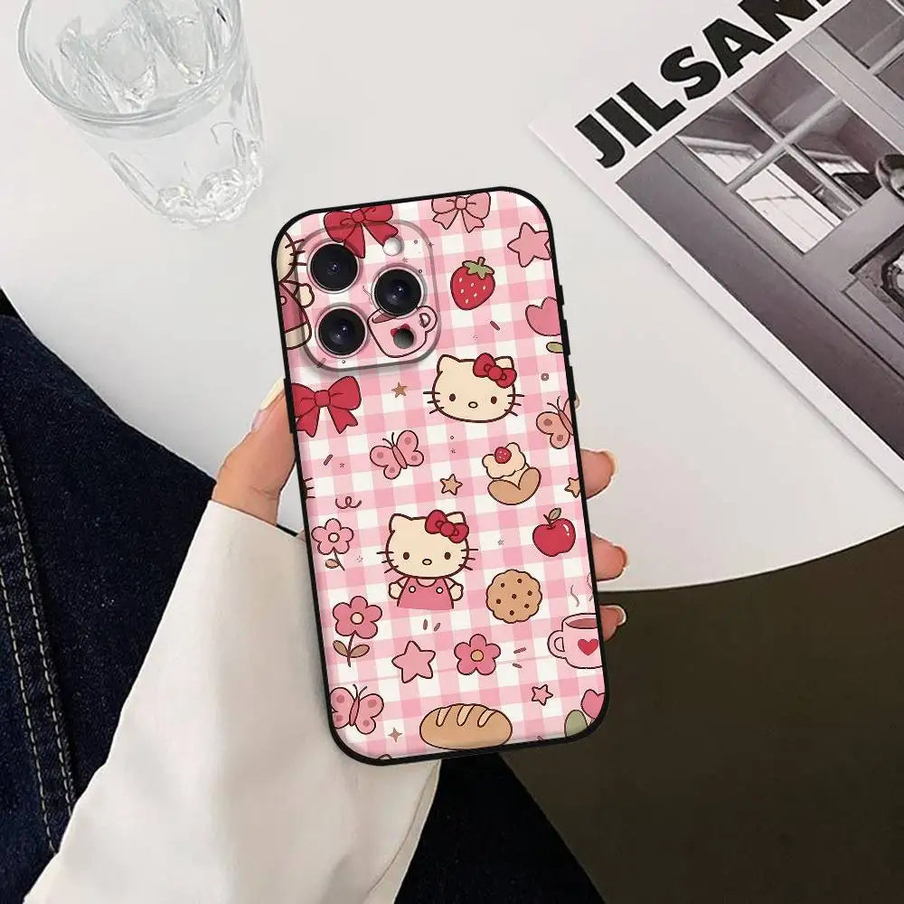 Hello Kitty Black Silicone Case