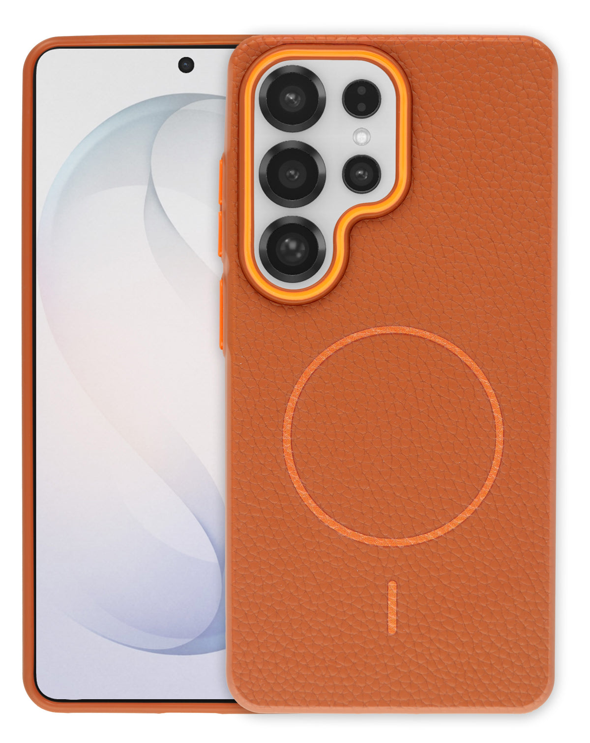 Magnetic Leather Case for Galaxy S24 Ultra