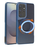 Magnetic Kickstand Full-Body Case for Galaxy S24 Ultra — Navy
