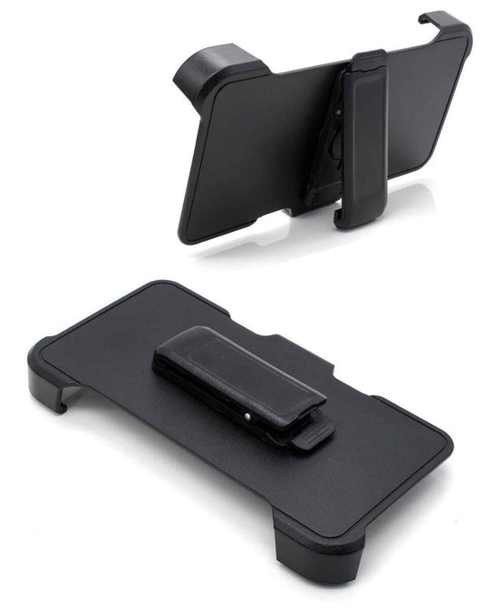 Heavy-Duty Shockproof Belt-Clip Holster Case for Galaxy S25 Ultra — Black