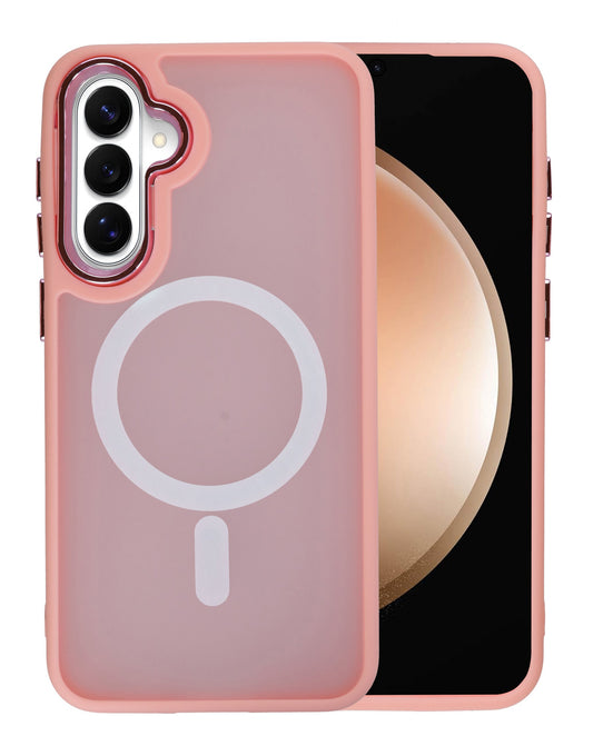 Magnetic Wireless-Charging Compatible Case for Galaxy S26FE — Pink