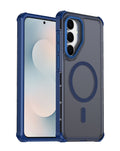 Heavy-Duty Shockproof Wireless-Charging Compatible Case for Galaxy S26FE — Blue