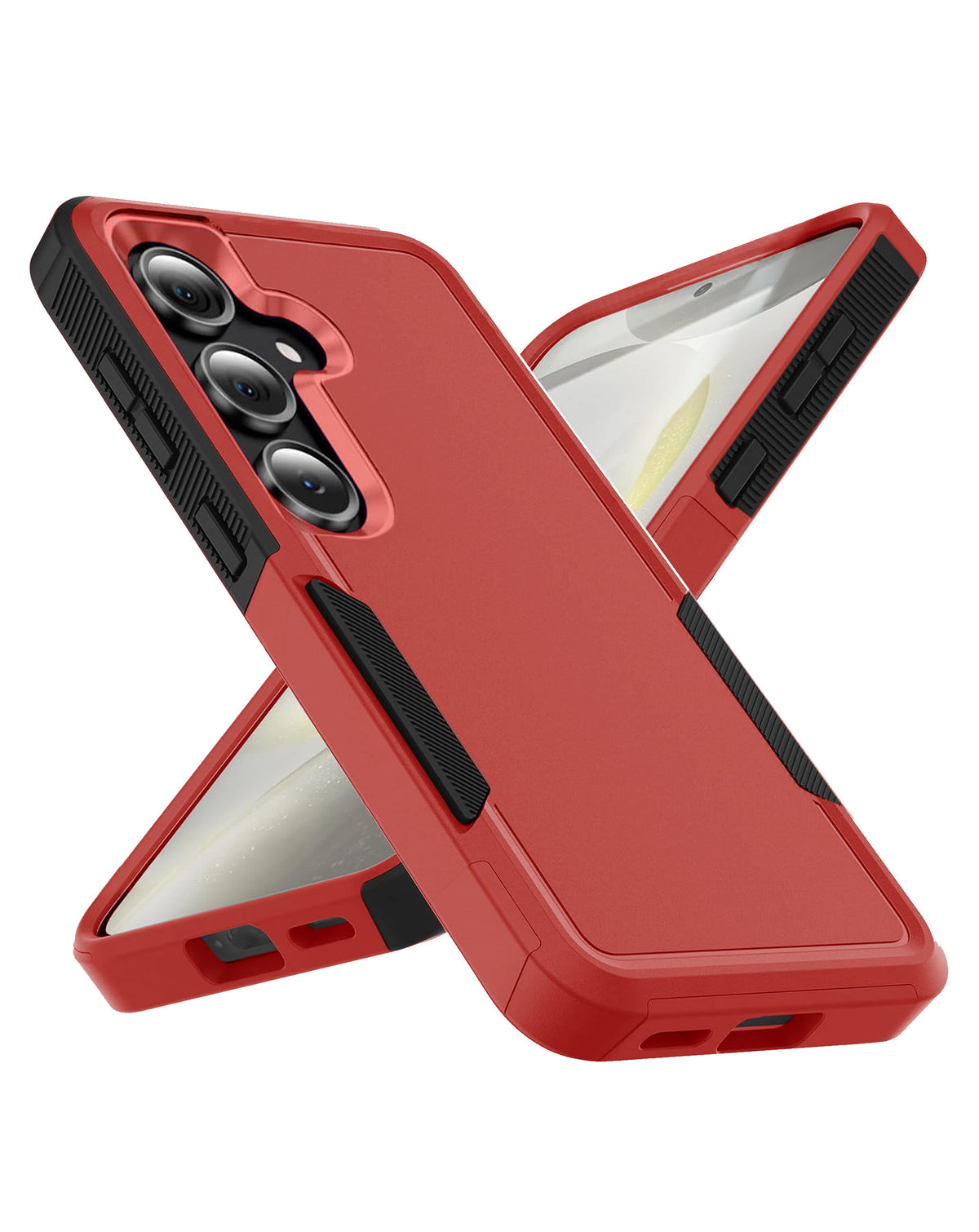 Heavy-Duty Shockproof Case for Galaxy S26FE — Red