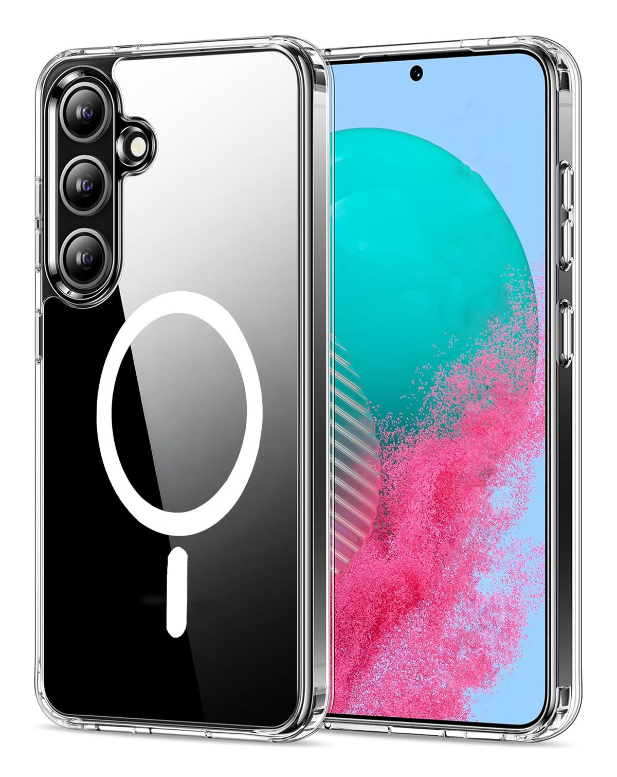 Crystal Clear Wireless-Charging Compatible Case for Galaxy S26 Plus